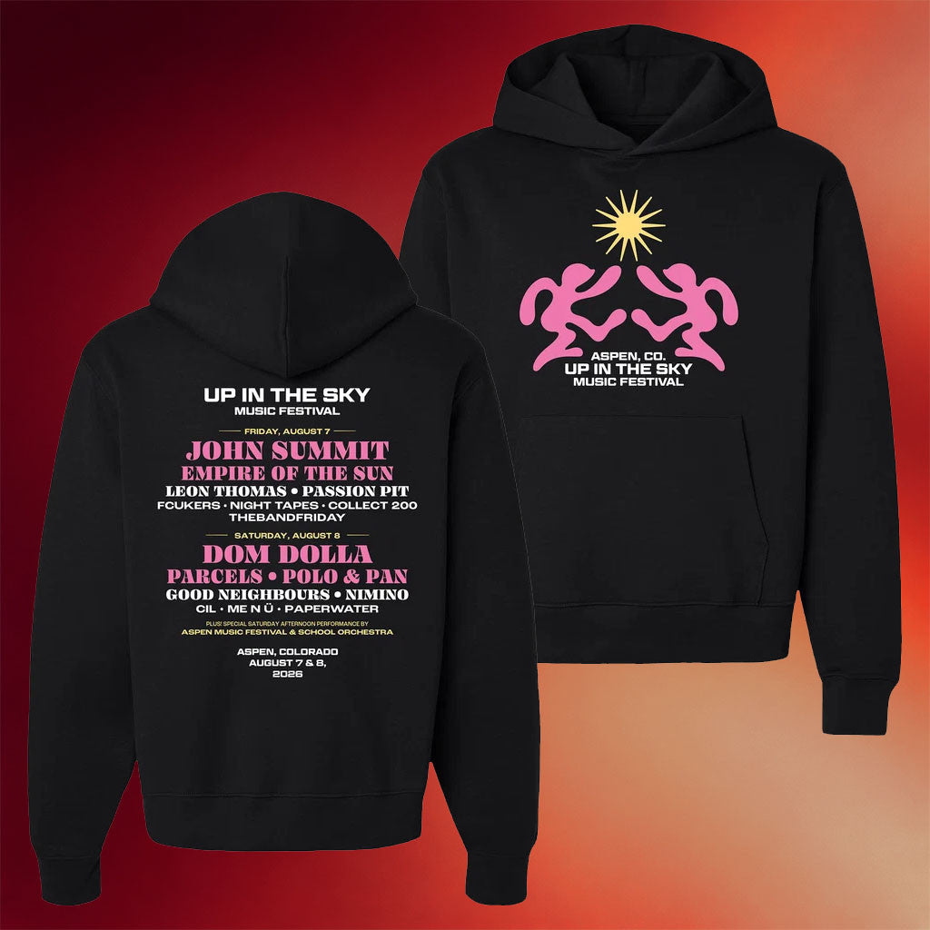 Up In The Sky Music Festival Merch 2026 Dancing Lineup Hoodie Concert Outfits Gift For Fans - Merchluma