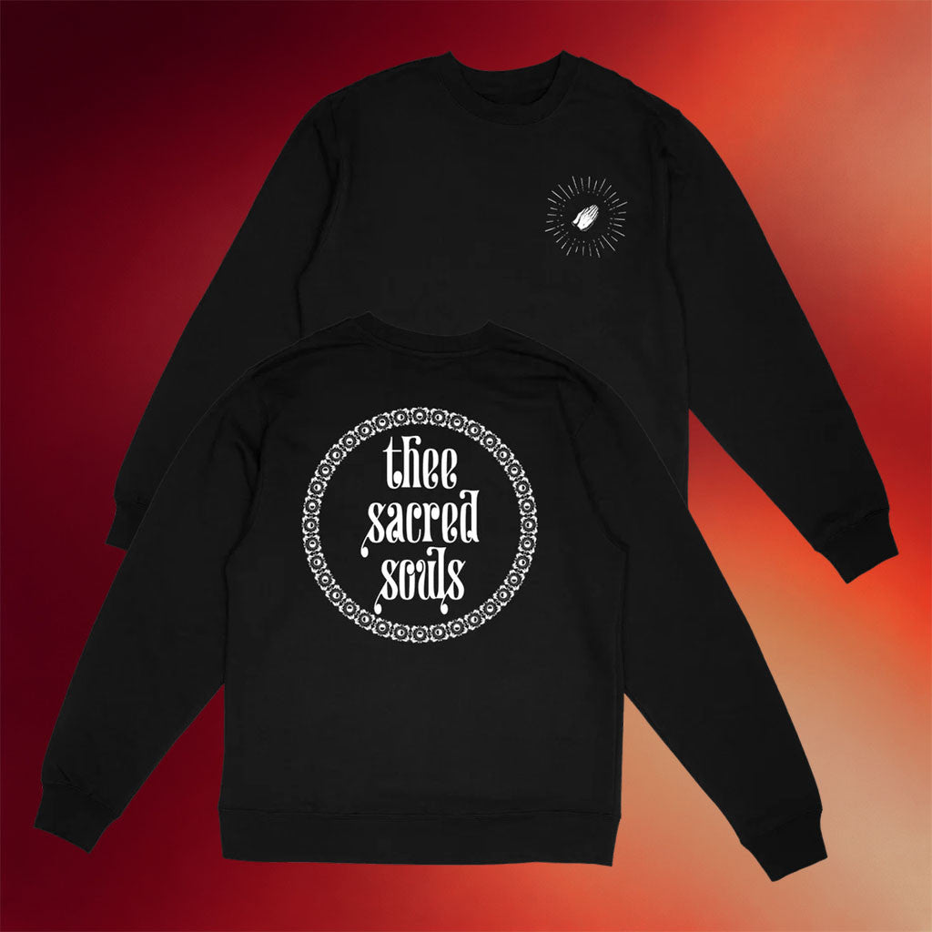 Thee Sacred Souls Merch 2026 Circle Logo Crewneck Sweatshirt Black Gift Ideas For Band Fans - Merchluma