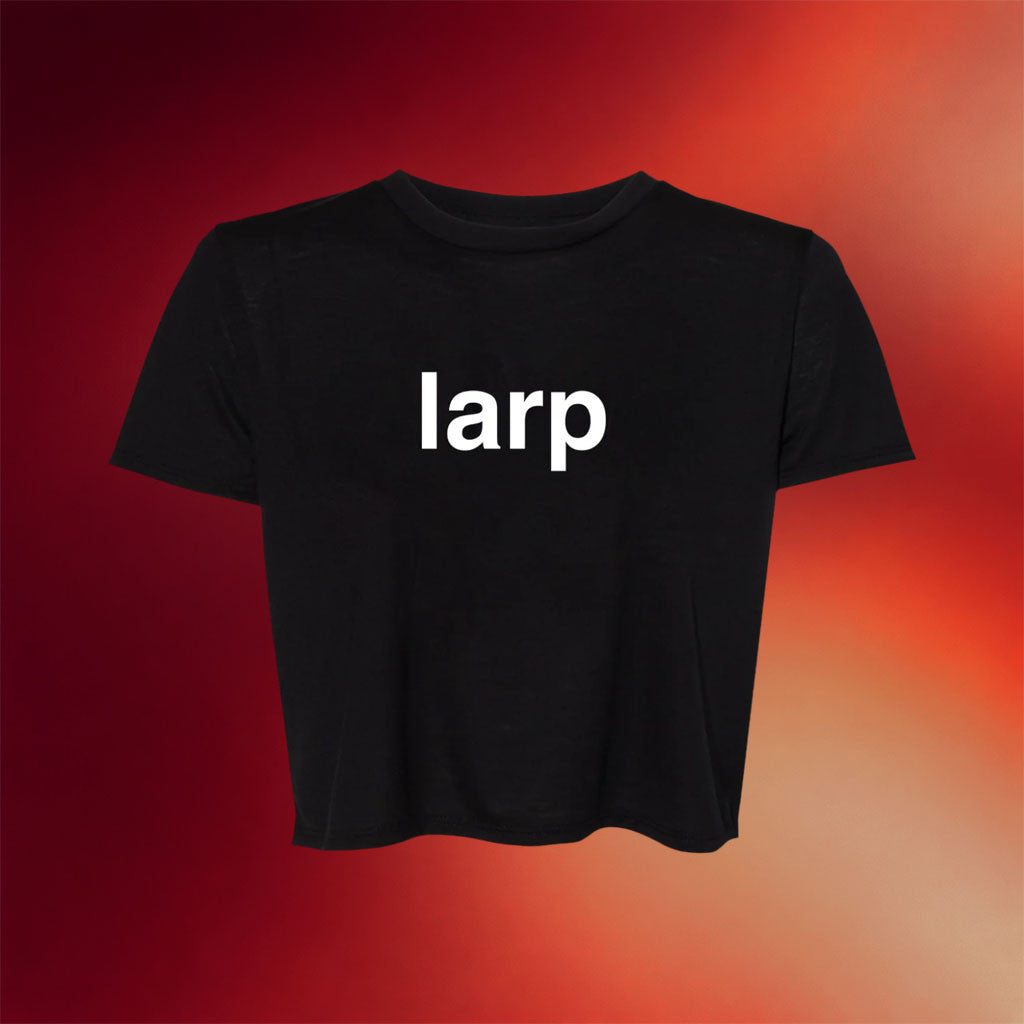 BbnoS Merch 2026 LARP Crop Top Black Rapper Fan Shirt Gift For Sisters - Merchluma