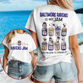 Baltimore Ravens Snoopy Is My Jam Football Shirt Baltimore Ravens Merch Gifts For Football Fan - Merchluma