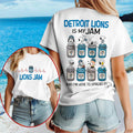 Snoopy x Detroit Lions Is My Jam Football Shirt Lions Merch Football Fan Gift Ideas - Merchluma