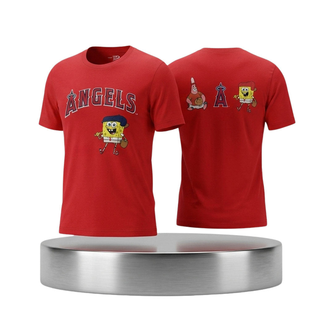 LA Angels SpongeBob Night 2026 T-Shirt Los Angeles Angels Merch Best Gift For Baseball Lovers - Merchluma