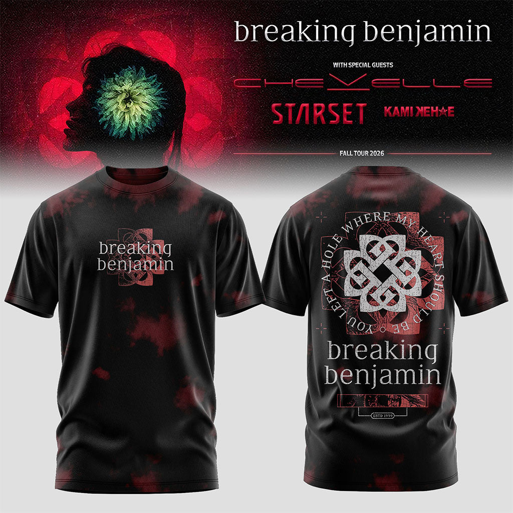 Breaking Benjamin American Tour 2026 Shirt Breaking Benjamin Merch Gifts For Rock Fan - Merchluma