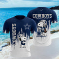Dallas Cowboys Snoopy America's Team City Skyline Shirt Dallas Cowboys Merch Fan Gifts - Merchluma