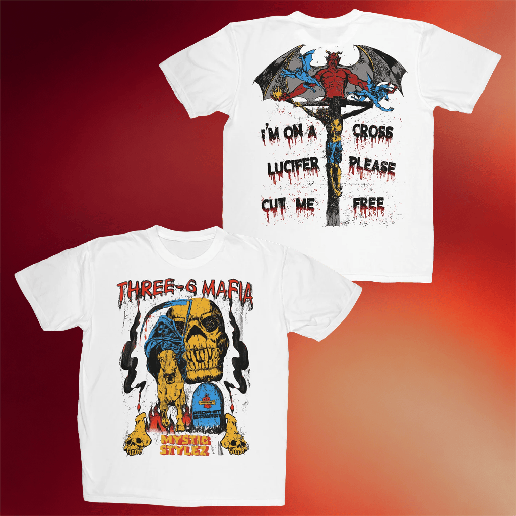 Three Year Boots Merch 2026 Three 6 Mafia Mystic Stylez T-Shirt Gift For Hip Hop Lovers - Merchluma