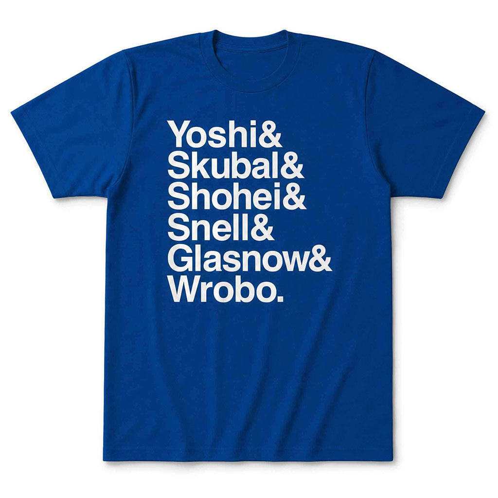 LA Pitchers Ampersand Yoshi And Skubal And Shohei And Snell And Glasnow And Wrobo Shirt - Merchluma