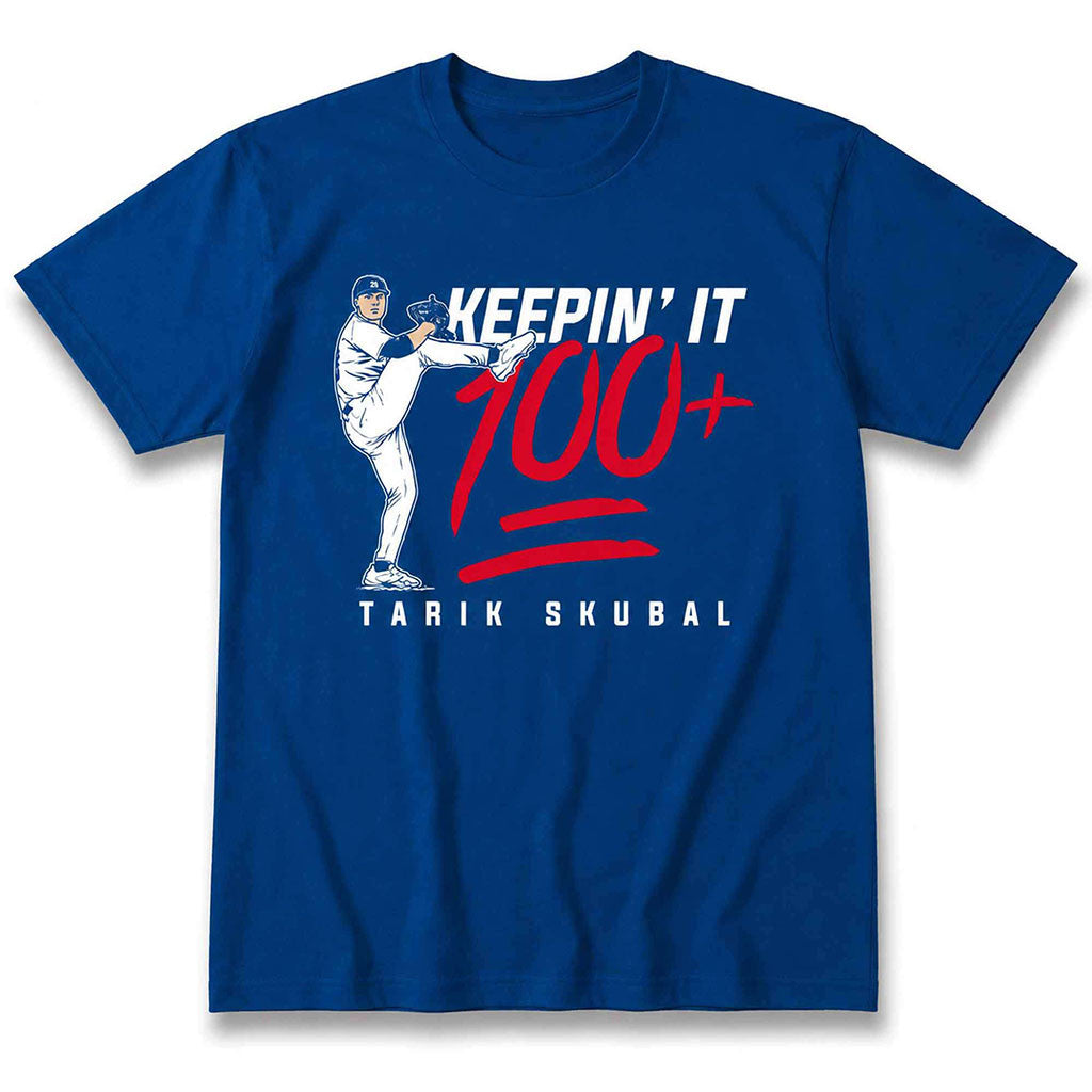 Tarik Skubal Keepin It 100 Shirt Los Angeles Dodgers Merch Gift For Baseball Fans - Merchluma