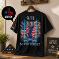 Personalized Never Forget 911 Shirt Patriot Day Memorial T-Shirt Gifts For Father - Merchluma