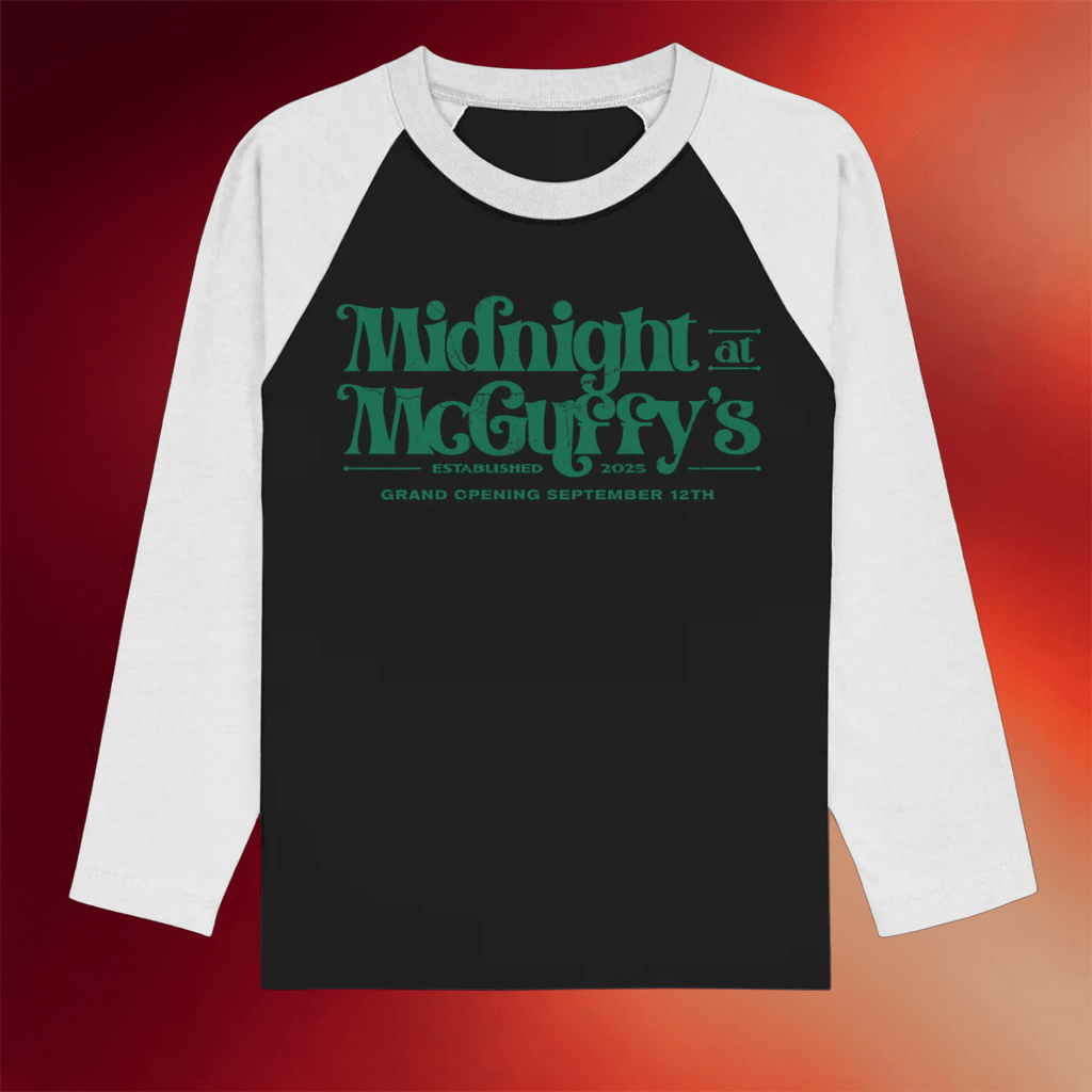 Dance Gavin Dance Merch 2026 Midnight At Mcguffy's Raglan T-Shirt Dance Gavin Dance Shirt Gifts - Merchluma