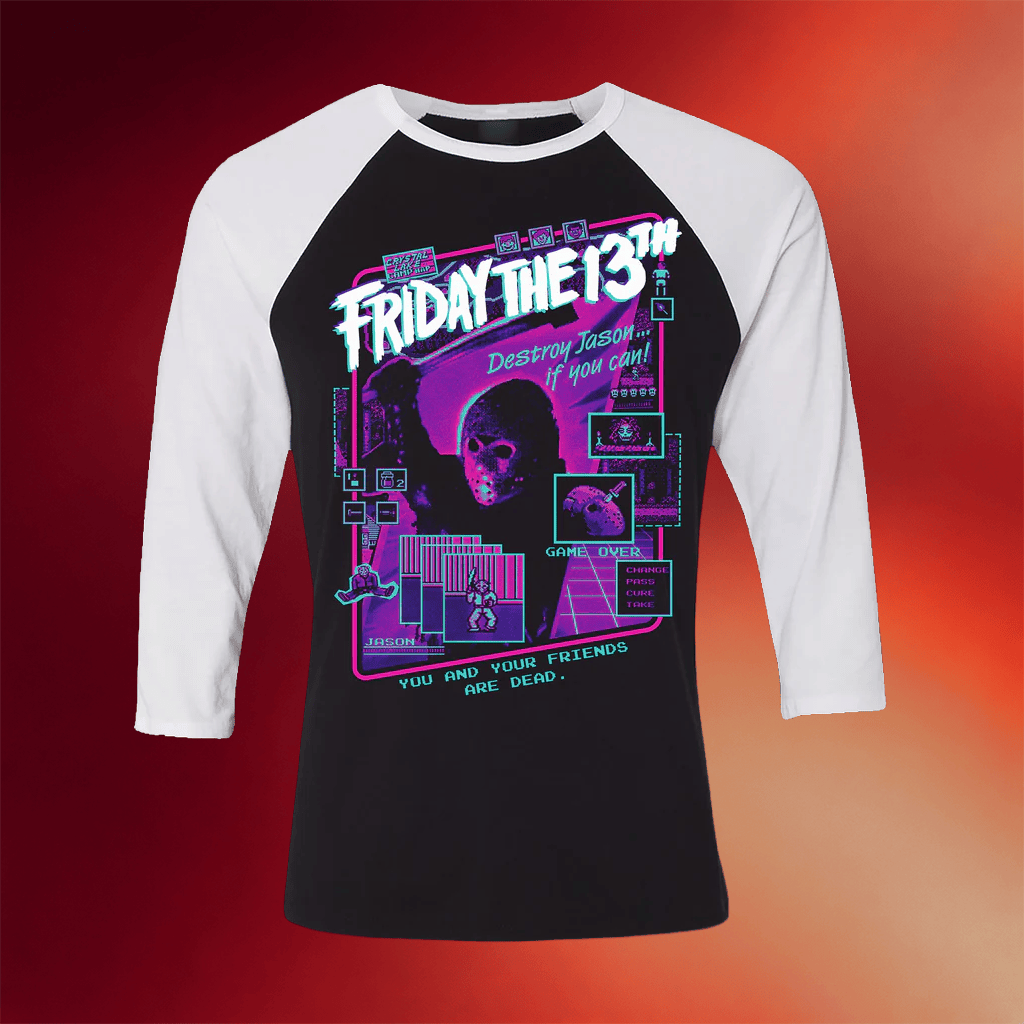 Creeporama Merch 2026 Friday The 13th Game Over Raglan Shirt Gifts For Horror Fans - Merchluma