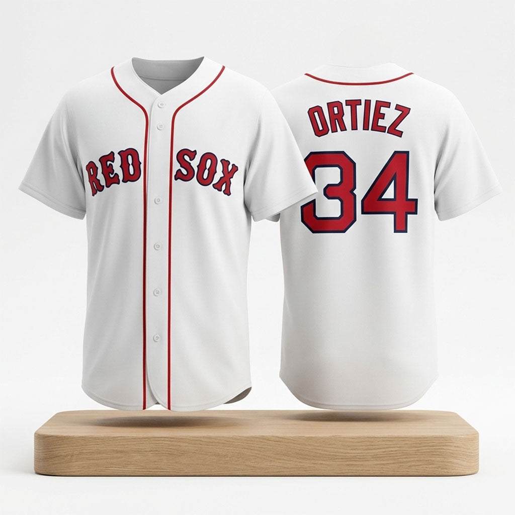 Boston Red Sox David Ortiz #34 Yankee Stadium Buried Jersey Red Sox Merch Gifts For Fans - Merchluma