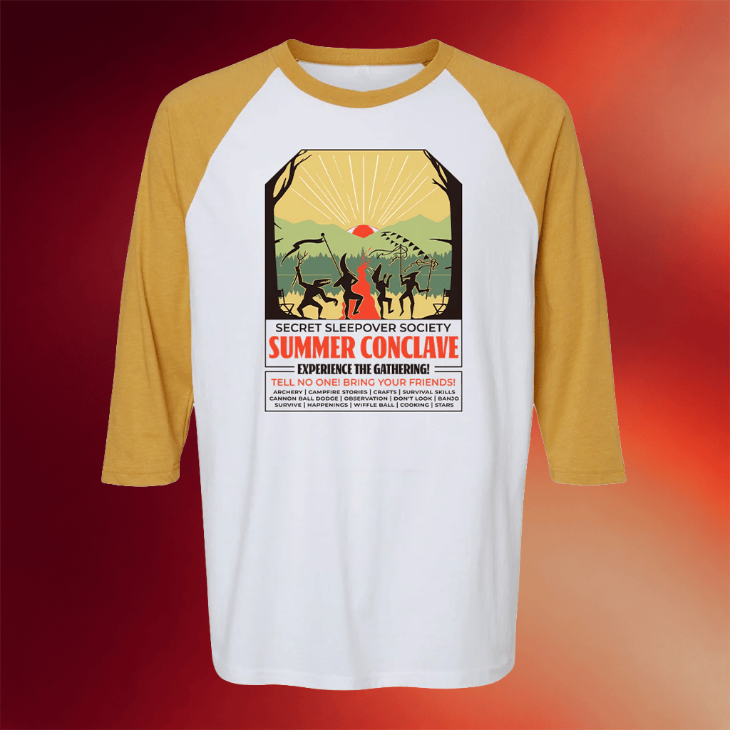 DFTBA Merch 2026 Secret Sleepover Society Summer Conclave Raglan Shirt Present For BFF - Merchluma