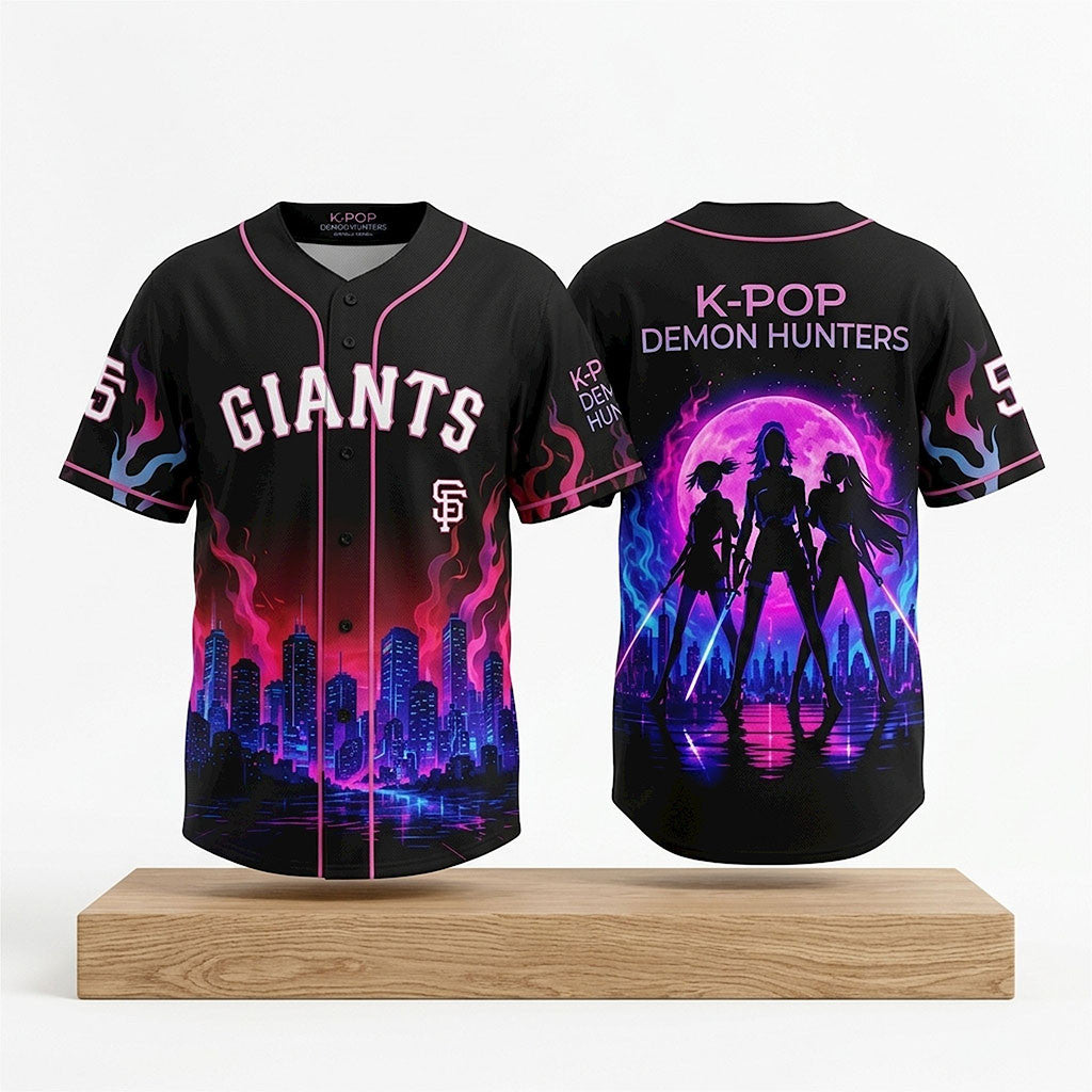 SF Giants KPop Demon Hunters 2026 Jersey San Francisco Giants Merch Gift For Kpop Fans - Merchluma