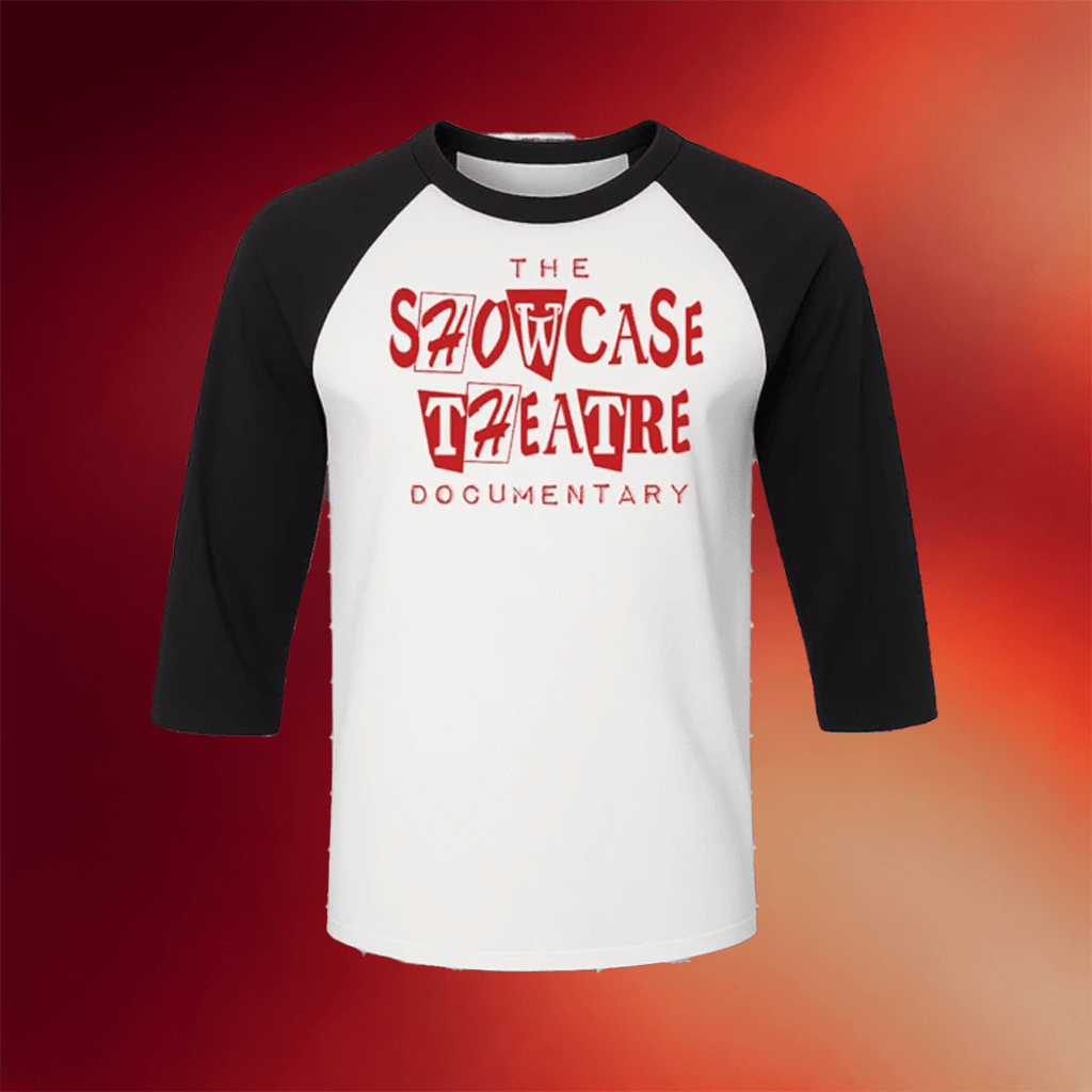 Showcase Theatre Merch Showcase Logo Raglan T-Shirt Birthday Presents For Friends - Merchluma