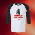 Sombr Merch I Just Want A Capybara Raglan T-Shirt Best Gifts For Friends - Merchluma