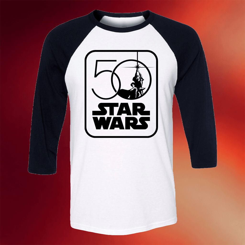 Star Wars Celebration Merch 2027 Star Wars 50th Anniversary Raglan Shirt Gifts For Sci Fi Fans - Merchluma