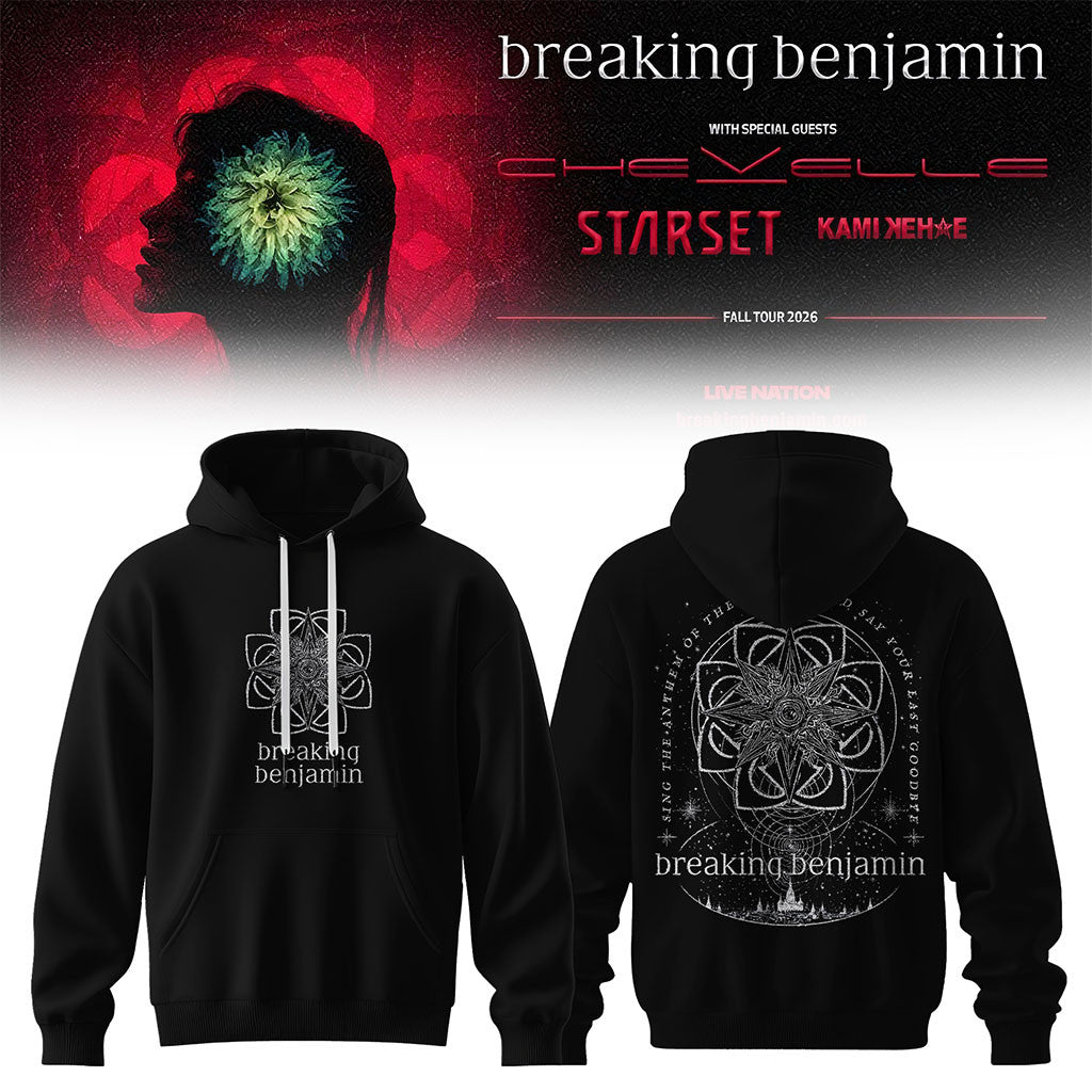 Breaking Benjamin American Tour 2026 Hoodie Breaking Benjamin Merch Black Gift For Fan - Merchluma