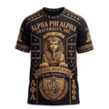 Alpha Phi Alpha Fraternity 1906 Gold Emblem T-Shirt We Shall Transcend All Tee Gift For Dad - Merchluma