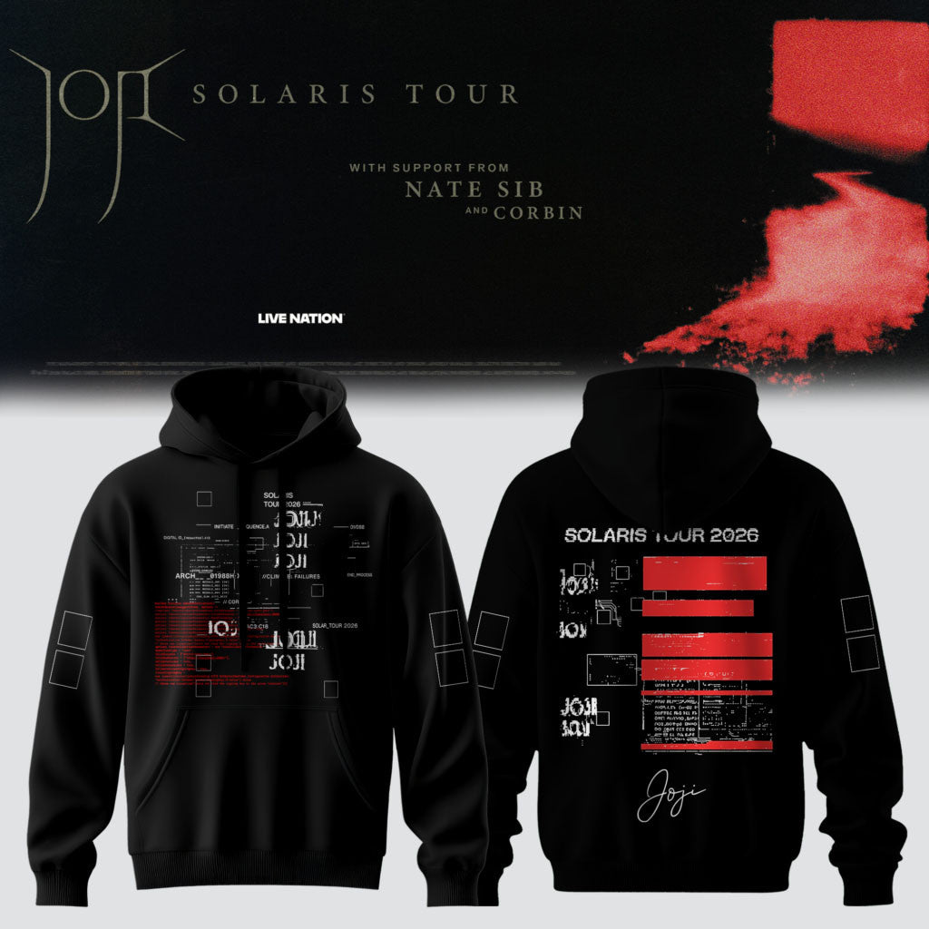 Joji Merch Solaris Tour 2026 Hoodie Black Joji World Tour Merch Music Related Gifts For Guys - Merchluma