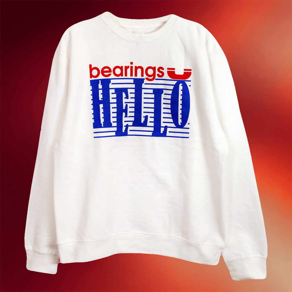 Bearings Merch 2026 Hello Crewneck Bearings Band Sweatshirt Presents For Music Lovers - Merchluma
