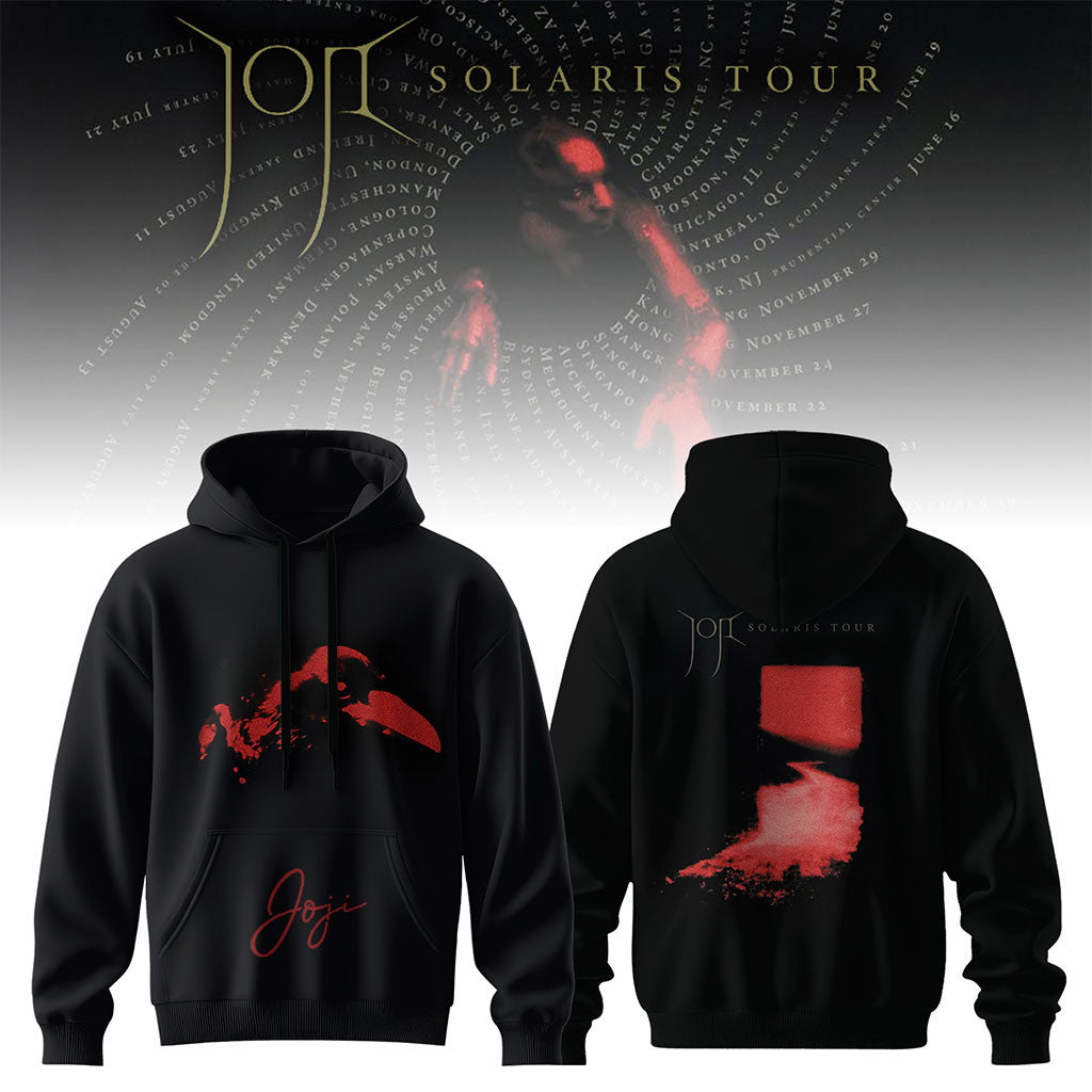 Joji Merch Solaris Tour 2026 Hoodie Black Joji Concert Merch Music Fan Apparel Gift Ideas - Merchluma