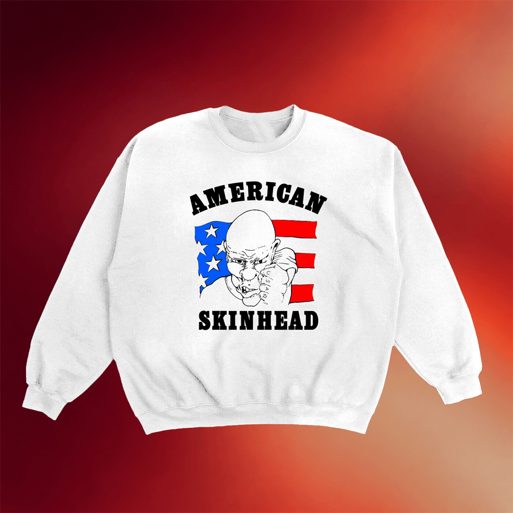 Friends Family Forever Merch 2026 American Skinhead Crewneck Sweatshirt Gifts For Him - Merchluma