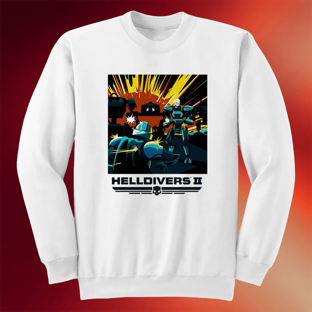 Helldivers 2 Merch Helldivers Art Sweatshirt Gift Ideas For Boyfriend - Merchluma