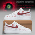 Custom Breaking Benjamin American Tour 2026 Shoes Breaking Benjamin Merch White Rock Fan Gifts - Merchluma