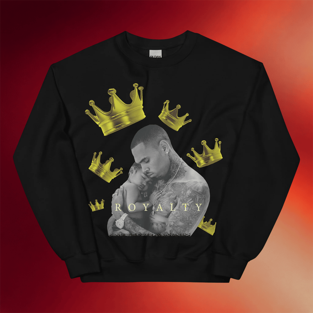 Chris Brown Merch Royalty 10th Anniversary Sweatshirt Gift Ideas For Music Lovers - Merchluma