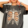 Halloween Skeleton Pumpkin Shirt Spooky Season Clothing Halloween Themed Presents - Merchluma