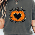Heart Carved Pumpkin Shirt Halloween Shirt For Women Cute Fall Outfits Gift For Halloween - Merchluma