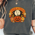 Trick Or Treat Shirt Retro Halloween Shirt Vintage Groovy Fall Spooky Season Apparel Women's - Merchluma