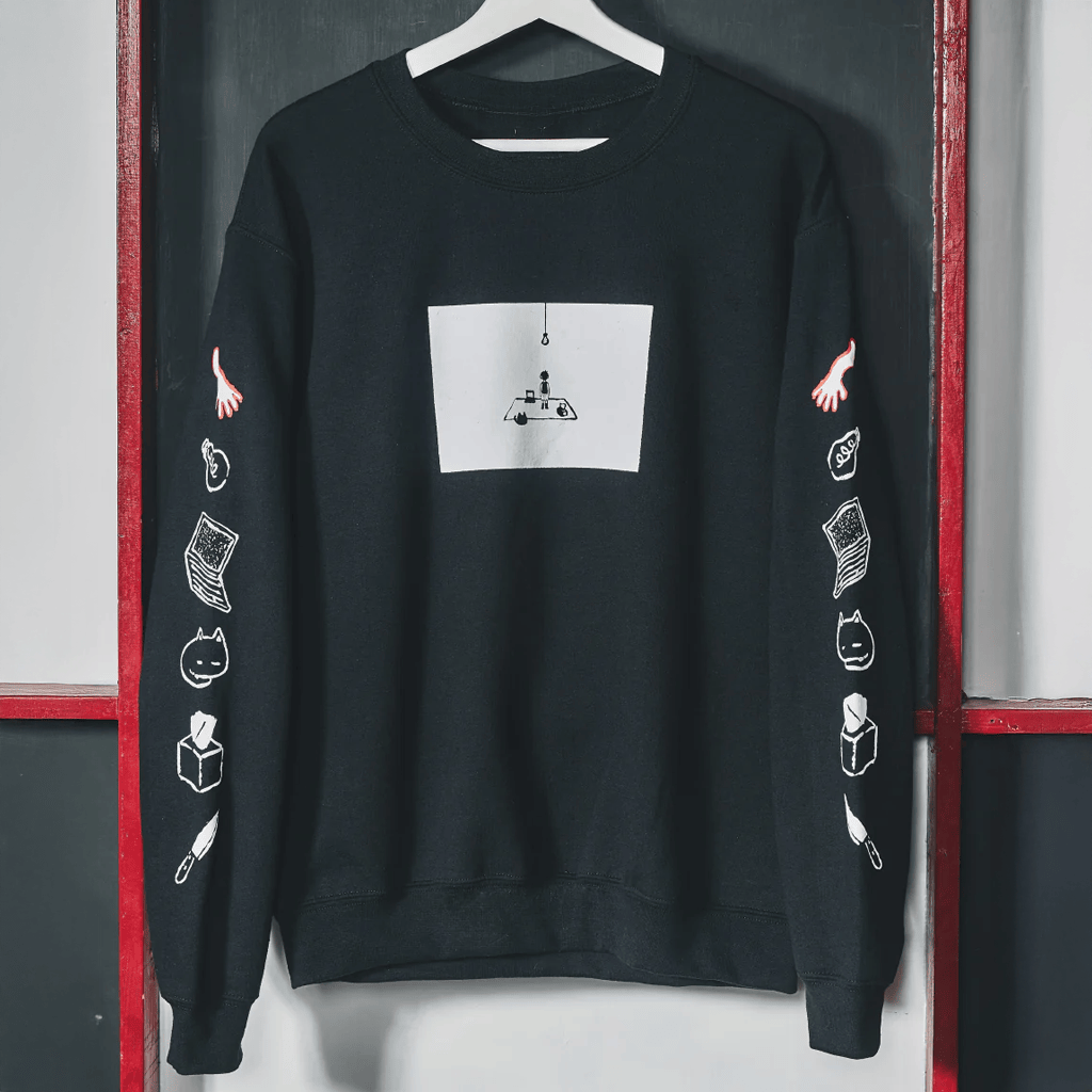 Omori Merch White Space Sweatshirt Omori Crewneck Best Gifts For Boyfriend - Merchluma