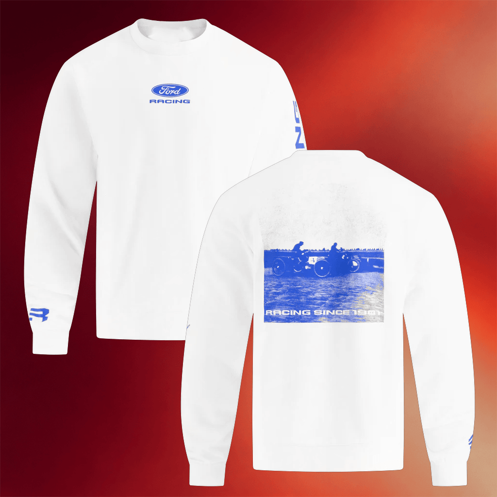 Ford Racing Merch Ford Racing Since 1901 Retro Crewneck Sweatshirt Gifts For Husband - Merchluma