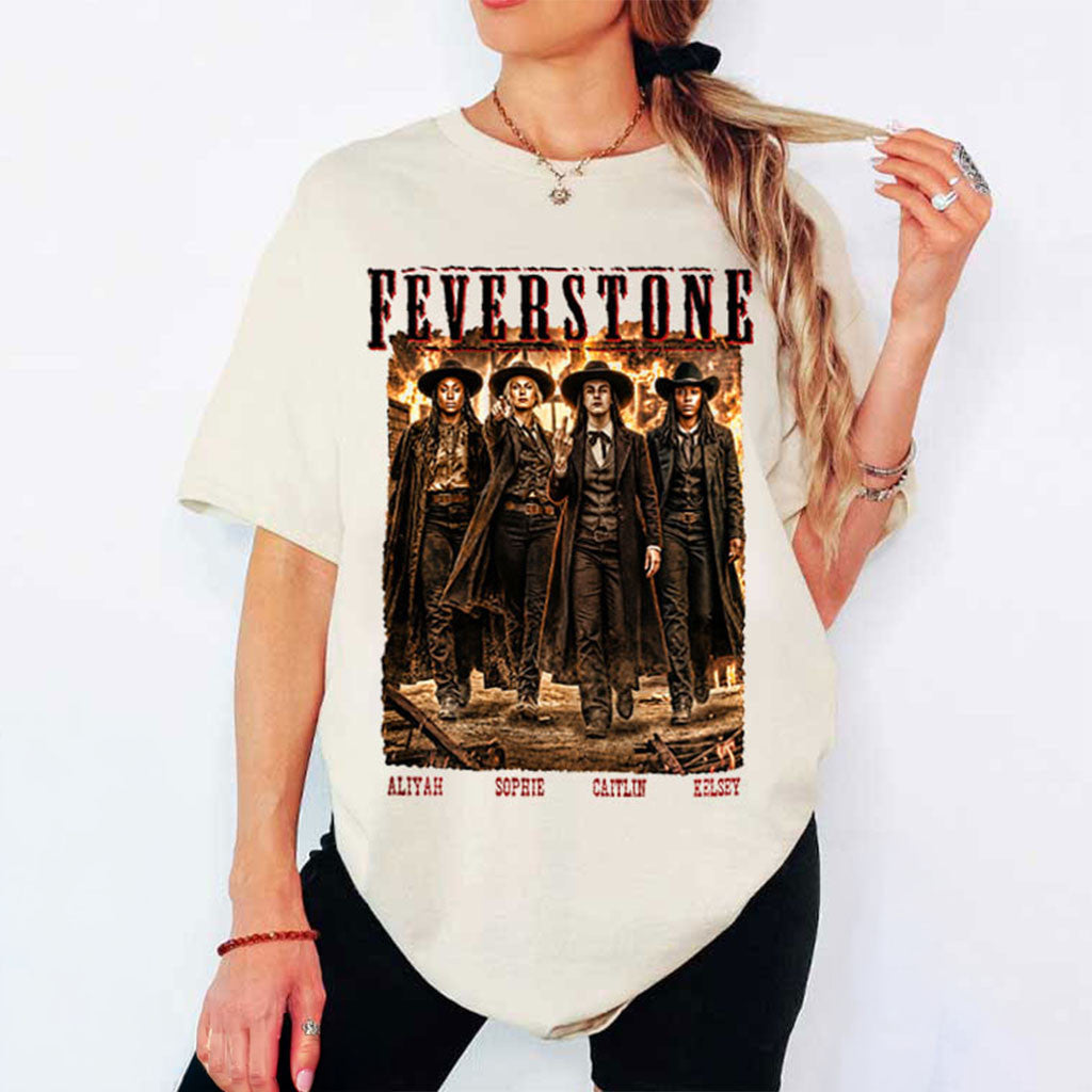 Fever Stone Vintage Western Cowgirl Women's Basketball T-Shirt Indiana Fever Merch Fan Gifts - Merchluma