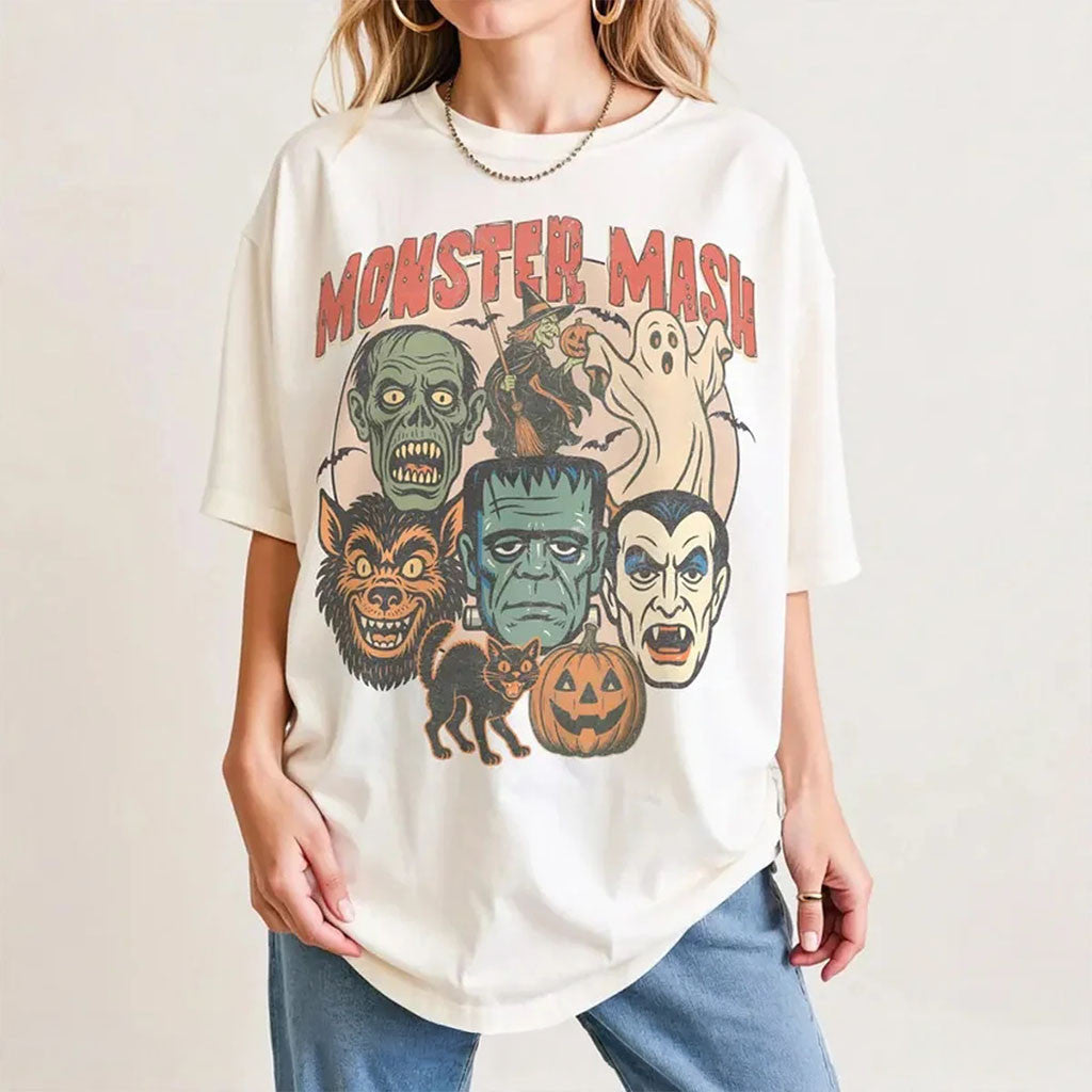 Monster Mash Shirt Retro Halloween Spooky Season Tee Best Gift For Halloween - Merchluma