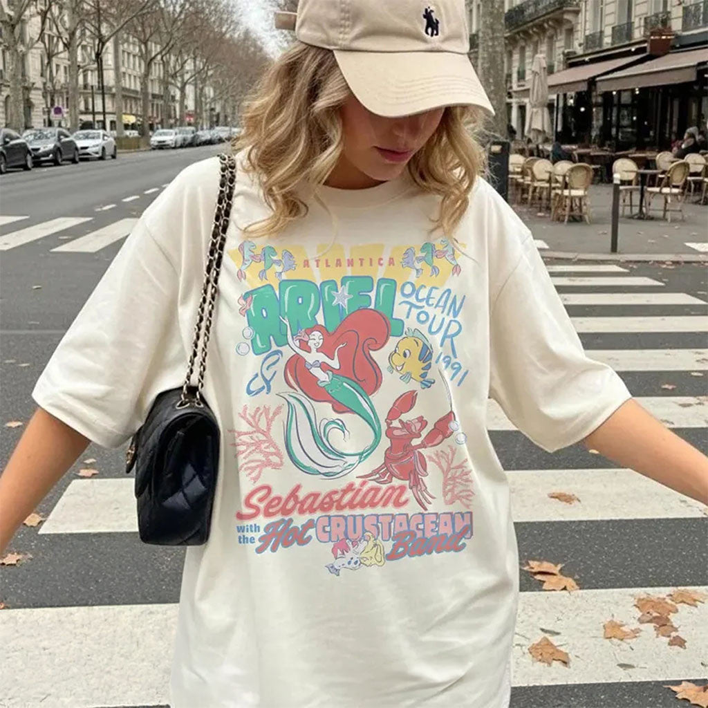 The Little Mermaid Shirt D Princess Shirt Little Mermaid Ariel Merch Cute Gift For Her - Merchluma