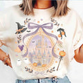 Walt D World Halloween Shirt Magic Kingdom Tee Magical Castle Halloween Clothing For Her - Merchluma