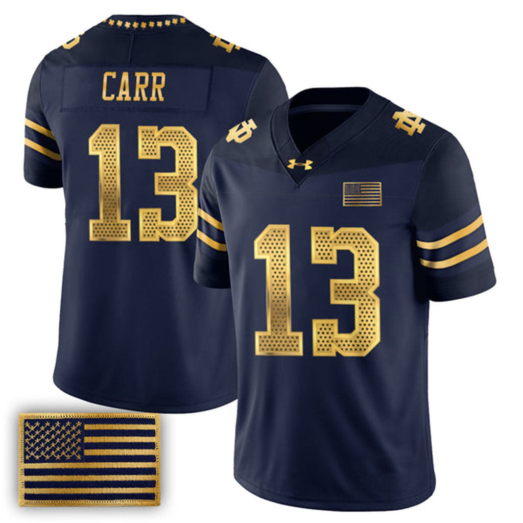 Notre Dame Fighting Irish 2026 Shamrock Series Football Jersey Carr #13 Fighting Irish Merch - Merchluma
