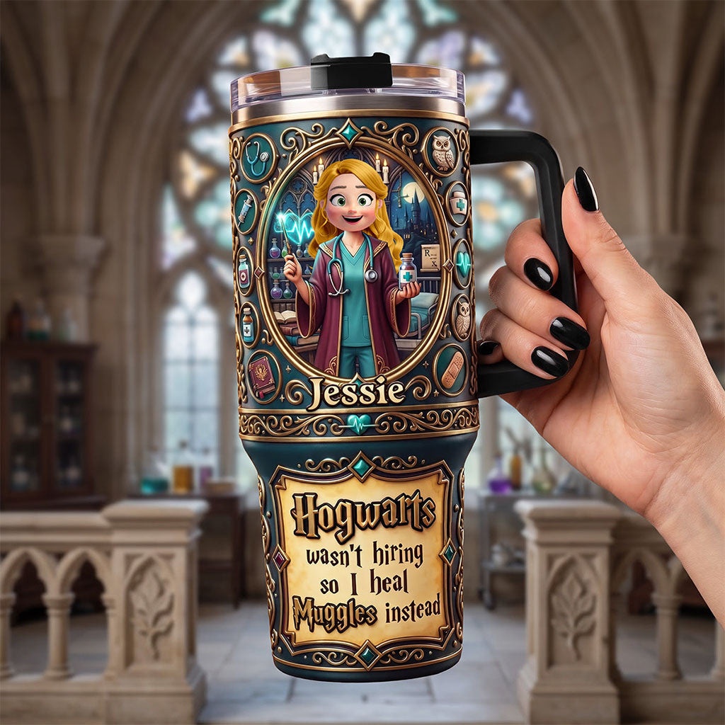 Personalized Harry Potter Spellbound Nurse 40oz Colorful Tumbler Best Gift For Nurses - Merchluma