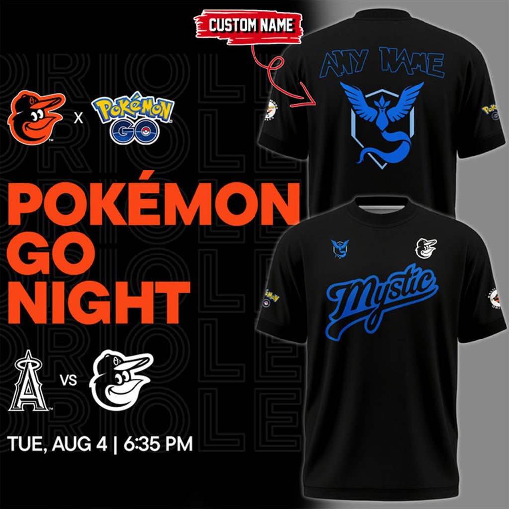 Personalized Baltimore Orioles X Pokemon GO Team Mystic 2026 Shirt Baltimore Orioles Merch - Merchluma