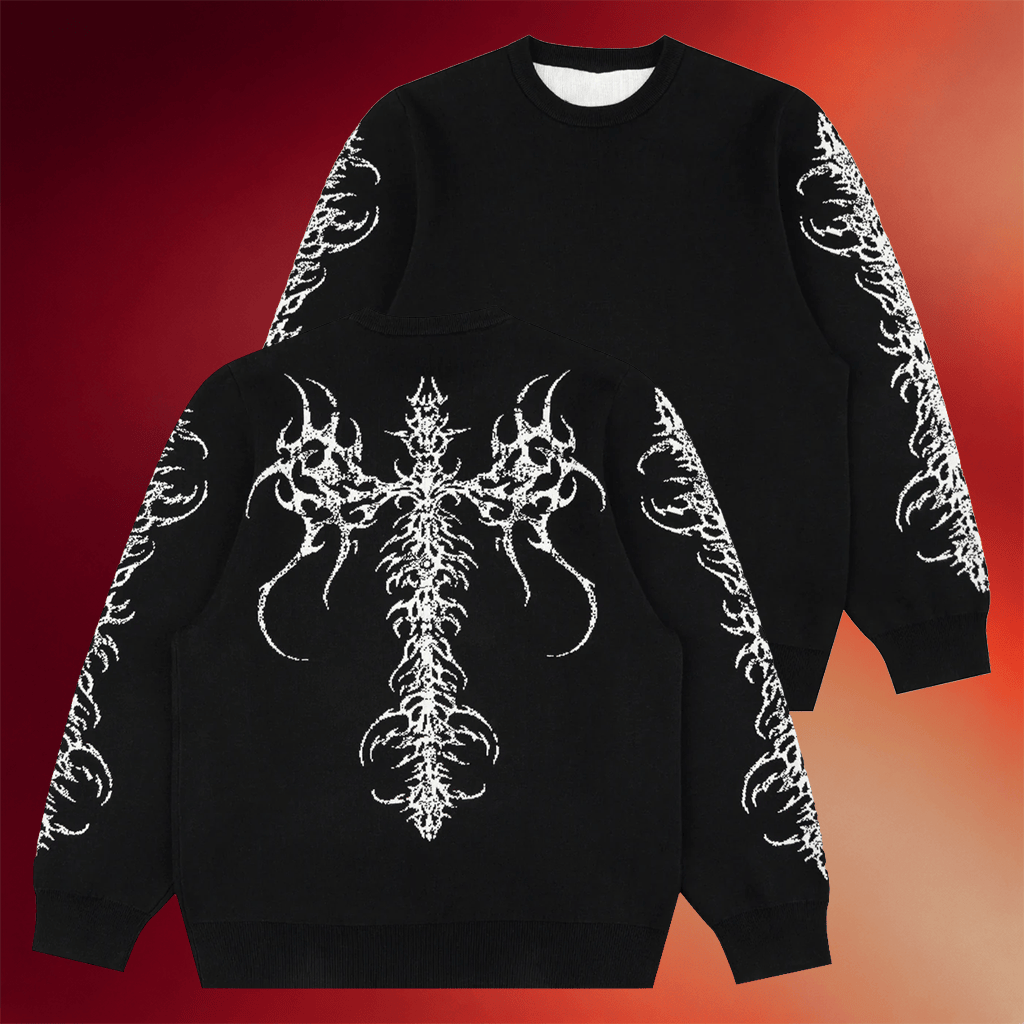 8THWNDR Merch 2026 Tribal Black Sweatshirt Unique Gift For Brothers - Merchluma