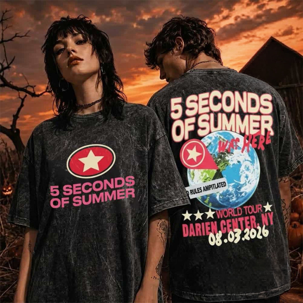 5 Seconds Of Summer New York 2026 Merch Everyone's A Star World Tour T-Shirt Best Gifts - Merchluma