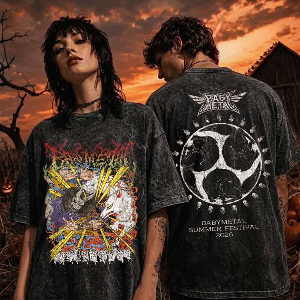 Babymetal Luckyfes 26 Merch Babymetal Summer Festival 2026 T-Shirt Unique Gift - Merchluma