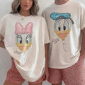 D Donald And Daisy Balloon Couple Matching T-Shirt Best Gifts For Couples - Merchluma