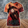ACDC Las Vegas Pwr Up Tour 2026 Event Poster T-Shirt ACDC Merch Gift For Rock Fans - Merchluma