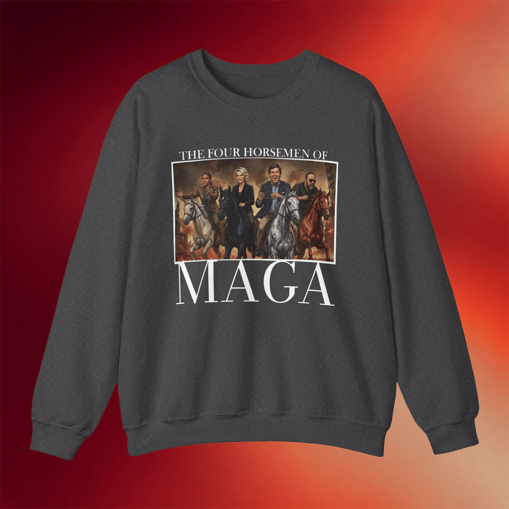 Candace Owens Merch 2026 MAGA Four Horsemen Crewneck Candace Owens Sweatshirt Funny Gifts - Merchluma