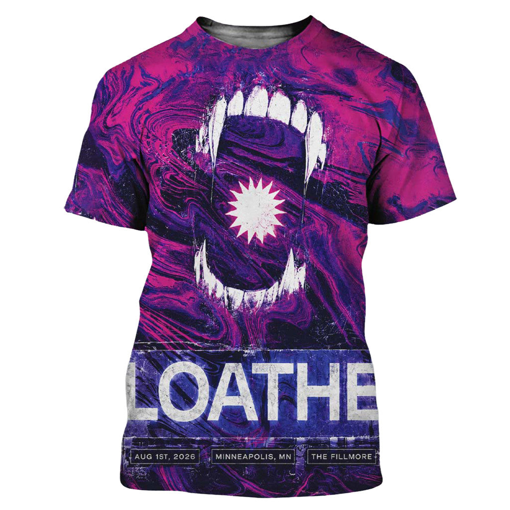 Loathe Minneapolis MN 2026 Event Poster T-Shirt Loathe Minneapolis Merch Best Gifts - Merchluma