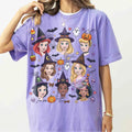 D Princess Signature Halloween Shirt Belle Ariel Snow White Princess Pumpkin Tee Spooky Gifts - Merchluma