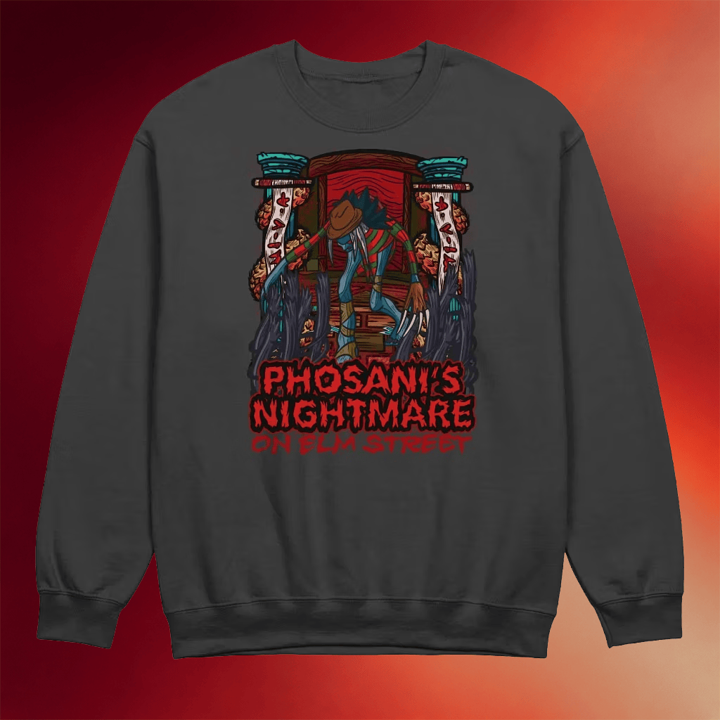 Mitchie Fox Merch Phosani's Nightmare On Elm Street Sweatshirt FOXES Merch Gifts For Son - Merchluma